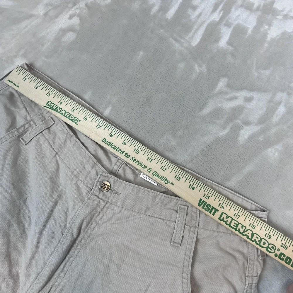 Vintage Levis L2 Shorts Mens‎ 38 Beige Long Length Baggy Loose Y2K Skater Grunge
